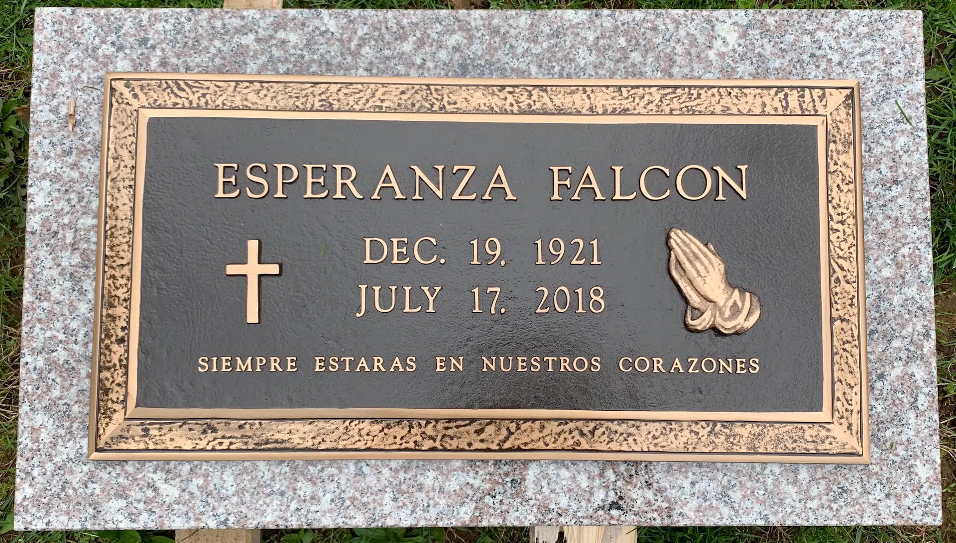 Bronze Memorial Plaque hand-carved by NJ Memorial Plaques in NJ — image 2